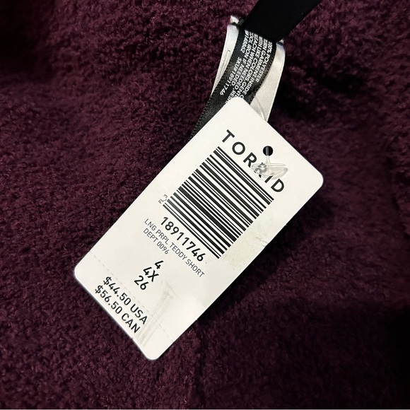 Torrid Sleep Teddy Lounge Bike Short in Potent Purple - 4X - Picture 5 of 8